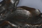 FORETAY, Alfred, Jean (1861-1944). COUPE vide-poche en bronze présentant une...
