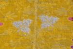 TENTURE en drap d'or broché en soie polychrome, 19ème siècle,...