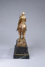 PINEDO Emile (1840-1916). "L'empereur Napoléon Ier à cheval", bronze à...