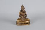 TIBET
Bouddha en Yab yum. Bronze. H. 18 cm