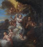 Filippo LAURI (1623 - 1694) (attribué à)
Saint François et l'ange....