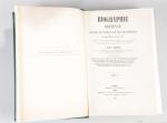 LEVOT. P. "Biographie bretonne" deux volumes ed GAUDERAN 1857, reliure...