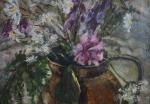 TREHET, Marice Claude (née en 1943) "Nature morte aux fleurs",...