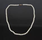 COLLIER de perles de culture. L. 52 cm