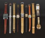LOT de dix montres bracelet certaines à mouvements mécaniques