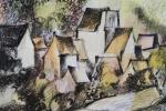 CLUSEAU-LANAUVE, Jean (1914-1997). "Hameau en Périgord", lithographie en couleurs, titrée,...