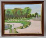 CLAUSS, Huguette (20ème siècle). "Parc du chateau de Versailles" et...