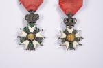 FRANCE Ordre de la Légion d'honneur. Lot de 2 étoiles...