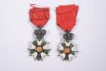 FRANCE Ordre de la Légion d'honneur. Lot de 2 étoiles...
