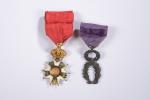 FRANCE Lot : étoile d'Officier de la Légion d'honneur, époque IInd...