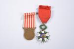 FRANCE Lot de 5 décorations, dont Légion d'honneur, Croix de...