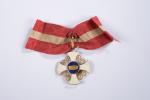 ITALIE Ordre de la Couronne. Croix de Commandeur. Or, émail...