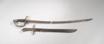 LOT : sabre 1821 ; couteau de fascine. Dans l'état SF