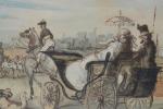 Constantin GUYS (1802-1898)
"Hyde Park à Londres" 1853, Aquarelle signée située...