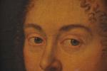 ECOLE HOLLANDAISE vers 1700. "Portrait de femme", toile, fragment. 32,4...
