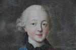 ECOLE RUSSE du 18ème siècle. "Portrait présumé de Paul Ier...