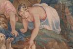FLANDRES, 18ème siècle - TAPISSERIE "Diane chasseresse au bain" dans...