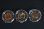 CLASSEURS (deux) contenant 189 pièces de monnaies 2 euros, Europ...
