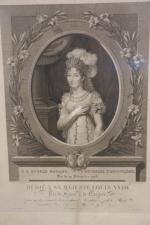 GRAVURES (lot de 4) "Duc d'Angoulême" et "Madame la Duchesse...