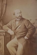 PHOTOGRAPHIE du Comte de Chambord (1820-1883) avec signature autographe :...