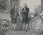 ROSSITER et MIGNOT (d'après) " Washington et Lafayette à Mount...