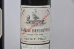 2 blles, bordeaux, médoc St Julien, Château Beychevelle, 1961 (niveau...