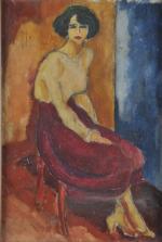 MORICAND, Conrad (1887-1954). Portrait de femme d'après Kees van Dongen....