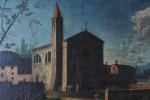 ECOLE VENITIENNE du 18ème siècle, entourage de Michele Marieschi. "Eglise...