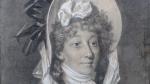 BOILLY Louis-Léopold Jules (1761-1845) (entourage de). "Portrait de femme au...
