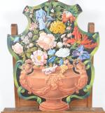 BARTE, Claude (20ème siècle). Bouquet floral. Paire de peintures sur...