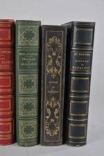 (HISTOIRE ET MILITARIA). 
Bel ensemble de 6 volumes grand in-8...