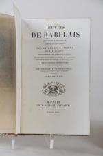 RABELAIS. 
OEuvres de Rabelais. 
edition variorum, augmentée de pièces inédites,...
