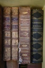 REUNION d'OUVRAGES, DICTIONNAIRES (1 caisse) : BAYLE, Dictionnaire historique et critique,...