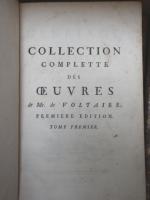 VOLTAIRE, Oeuvres, 1756, 1775, 1776, 18 volumes, (manques certains tomes,...