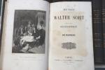 CARTON contenant les oeuvres de Walter Scott, Paris, Furne Pagnerre,...