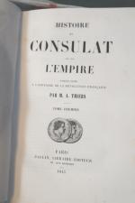 THIERS, Histoire du Consulat et de l'Empire, Paris, Polin 1856,...