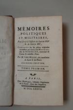 MILLOT, abbé, mémoires politiques et militaires, seconde édition, Paris, Moutard,...
