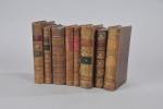 REUNION d'OUVRAGES (8 volumes ): LEMERY, Nicolas, Cour de Chymie,...