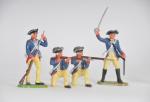 ELASTOLIN /guerre d'Indépendance des États-Unis. Quatorze soldats américains Lafayette à...