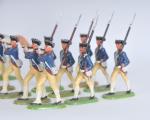ELASTOLIN /guerre d'Indépendance des États-Unis. Quatorze soldats américains Lafayette à...