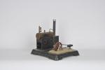 MACHINE à vapeur sur base métal, Carl Doll, vers 1925....