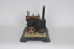 MACHINE à vapeur sur base métal, Carl Doll, vers 1925....