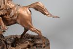 MÊNE, Pierre-Jules (1810-1879). "Cavalier africain", imposant bronze orientaliste, probablement fonte...