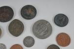 MEDAILLES (lot de) en bronze : reproductions de monnaies antiques