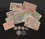 MONNAIES (lot de) argent : 5 francs semeuse (x 4)...