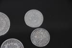 MONNAIES en argent : 50 francs Hercule (2) ; 10...