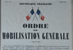 ORDRE de MOBILISATION GENERALE 1939 : réimpression. Encadrée sous verre. 48,5...