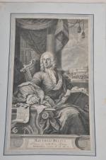 MULLER d'après SCHUSTER, début du 18ème siècle. Portrait de Thophilo...