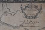 GRAVURE, carte de marine, « Lisbon Belem ». 17ème siècle. 41...