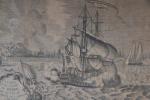GRAVURE, carte de marine, « Lisbon Belem ». 17ème siècle. 41...